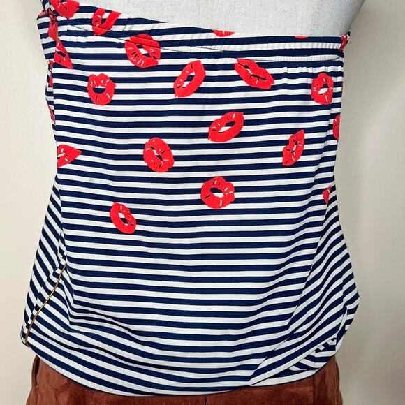 Marc jacobs blue and red lips swimwear tube top - Picture 7 of 8